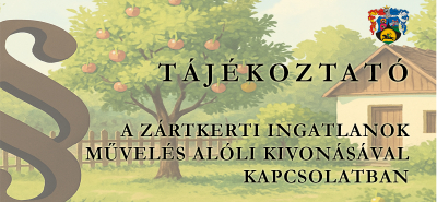 Zártkerti ingatlanok kivonása