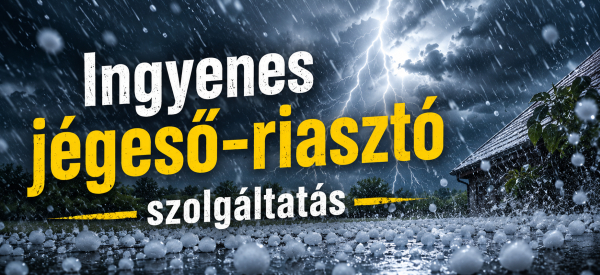 Ingyenes jégeső-riasztás