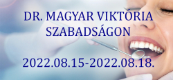 Dr. Magyar Viktória szabadságon